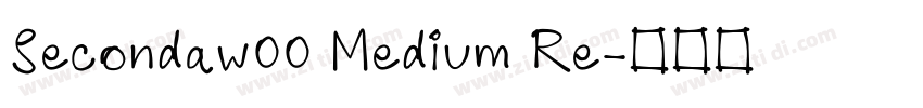 Secondaw00 Medium Re字体转换